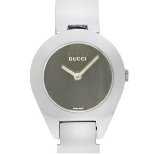 Gucci 6700 L Petite Belt Buckle Bracelet Steel Quartz Watch YA067504